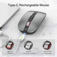 ABS Bluetooth 2.4GHz Wireless Mouse Silent Wireless M113 Dual Mode Silent Mice Bluetooth Compatible Type-C Charging