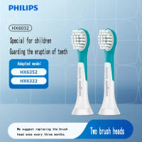 Philips Electric Toothbrush for Kids Mini Replacement Brush Head 2 Pcs Compatible with HX63X2 Model