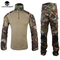 New Woodland Emerson Gen2 Combat uniform Tactical gear shirt and pants BDU Suits free shipping
