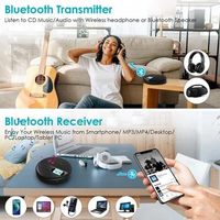 Portable CD Player Mp3 Cd Player With Speakers Rechargeable CD Player ASP LCD Display With AUX Cable For Car
