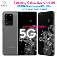 Samsung Galaxy S20 Ultra 5G G988N 256GB ROM Snapdragon 865 Octa Core 6.9" 108MP&amp;48MP 12GB RAM NFC Original Unlocked Cell Phone