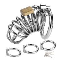 [VMXKALIFEOGYSYETSX-ATEKJEHUIHJSTISKEJVB-KAOEKJAYFEGHVTGXAUE] Men Stainless Steel Metal  Chastity Lo
