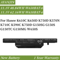 New W650BAT-6 Laptop Battery for Hasee K610C K650D K750D K570N K710C K590C K750D G150SG G150S G150TC G150MG W650S