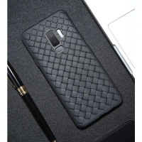 Sarung Samsung Galaxy A6 Plus 2018 A6 +, Penutup belakang Softcase, sarung silikon TPU, garis grid j