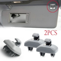 2Pcs Car Visor Clip Hanger Clip Bracket Grey Interior for Audi A1 A3 S3 A4 S4 Allroad A5 S5 Q3 Q5 8U0857562A Camper Accessories