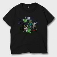 Baju Kaos Anak Game Minecraft Mine Craft Minicraft Atasan Anak Laki - Laki Perempuan Unisex MCF-08