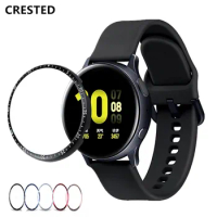 Protector Bezel For Samsung Galaxy Watch active 2 40mm 44mm case Ring Accessories Adhesive Metal Bumper Cover Active2 40 44 mm