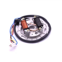 motorcycle scooter AX100 inner rotor ignition stator magneto coil with plate for suzuki 2 stroke 100cc AX 100 2T coil FR80