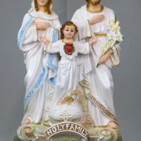 37CM large wholesale Catholic Christian supplies # Religious Holy Family Child Jesus the Virgin Mary Saint Joseph art statue
