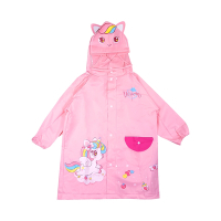 colorland兒童雨衣 防水高領立體造型輕便雨衣 幼兒雨衣(贈收納袋)