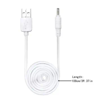USB to DC 3.5V Charging Cable Replacement for foreo Luna/Luna 2/Mini/Mini 2/Go/Luxe Facial Cleanser USB Charger Cord 100CM