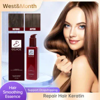 Hair Smoothing Essence Conditioner Improve Dryness Curly Leave-in Repair Keratin Hair Damaged Hair Treatment Nourishing Serum