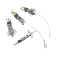 2pcs H3 H1 LED bóng đá cho đèn thị mù 24 SMD trán 12V LED phù ánh sáng sáng mạng