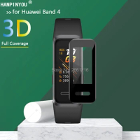 For Huawei Band 4 Wrist Smart Bracelet 3D Curved Plating Full Covering Soft PMMA PET Film Screen Protector (Not Tempered Glass)