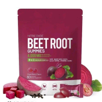 Beet Root Gummies Coenzyme Q10 Beet Root Vitamin 4000 MG Per Serving 8 in 1 Premium Formula dengan R
