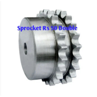 Sprocket RS 50 x 2 x 57 T Gear RS 50-2x57T Rantai Double Gir gigi Z 57T 57 T RS50 -2 50Z57 50x2x57T 