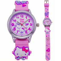 HELLO KITTY 啾咪時尚造型腕錶-淺粉紅-KT075LWPP
