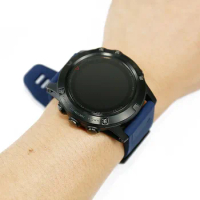 Men's silicone strap watch accessories pin buckle 26mm outdoor sports waterproof for Garmin Fenix 5X strap women watch band