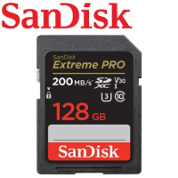 【公司貨】SanDisk 128GB 200MB/s Extreme PRO SDXC U3 UHS-I V30 記憶卡