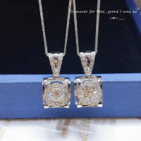 woman Fashion jewelry natural AU750 18K white gold necklace Diamonds Pendant