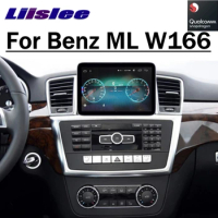 Car Multimedia GPS Audio Radio For Mercedes Benz MB M ML Class GLE W166 x166 250 300 2012~2020 Wireless CarPlay Navigation NAVI