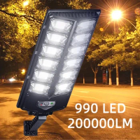 200000 Lumens Powerful Outdoor Solar Light LED Lighting For Garden Lamp Motion Sensor Solar Panel Lamps Waterproof Street Lights