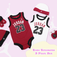Nike 包屁衣 Jordan 禮盒組 男女寶 新生兒 嬰幼兒 彌月禮 喬丹 無袖 單一價 JD2133023NB-004