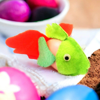 DIY Telur Paskah Ikan Mas Koki