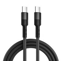 New Nylon USB C to USB C Cable (3ft/6ft 60W) USB 2.0 Type C Charging Cable for iPad Mini 6, iPad Pro 2020, iPad Air 4, MacBook