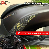 Motopad27 stiker timbul Footstep motor Yamaha New Lexi 155 cover Footstep lexi 155