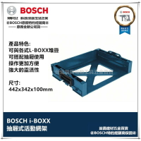 【台北益昌】德國原裝 BOSCH i-BOXX 抽屜式活動網架 收納 攜帶箱 可堆疊 L-BOXX 相容