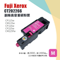 【有購豐】Fuji Xerox 富士全錄 CT202266 副廠紅色相容碳粉匣｜適用：CM115、CM225、CP115、CP116、CP225 系列