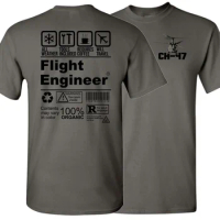 Funny CH-47 Flight Engineer T-Shirt. Summer Cotton Short Sleeve O-Neck Mens T Shirt New S-3XL