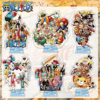 16CM Anime ONE PIECE Acrylic Stand Figure Model Plate Luffy Chopper Double sided color printing Standing Sign Toys kids gifts