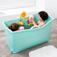 兒童大號折疊浴盆洗澡桶浴桶泡澡桶 可坐可遊泳家用寶寶洗澡盆