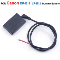 DR-E12 DC Coupler LP E12 LP-E12 Dummy Battery With DIY DC Cable For Canon EOS M EOS-M2 EOS M50 M10 M100 EOS-M100