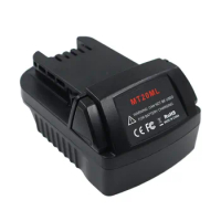 MT20ML Battery Converter Adapter For Makita 18V/20V Li-Ion Battery Bl1830 BL1840 Bl1860 Bl1815 to Milwaukee M18 Li-Ion Battery