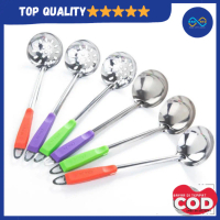 Sodet Centong Stainless Steel Gagang Plastik Sutil Centong Kuah Sayur Masak Anti Lengket Anti Karat