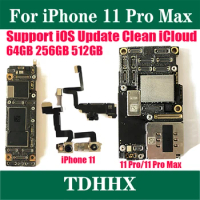 Fully Tested Authentic Motherboard For iPhone 11/11Pro/ 11Pro Max 128g/256g/512g Original Mainboard With Face ID Cleaned iCloud