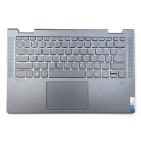 New For Lenovo Ideapad Yoga 7-14ITL5 Series Palmrest Backlit Keyboard Touchpad Gray 5CB1A16224 AM1RW000100