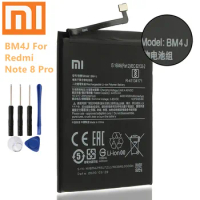 100% Original 4500mAh BM4J Battery For Xiaomi Redmi Note 8 Pro Note8 Pro Genuine Replacement Phone Battery Free Tools