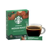 【STARBUCKS 星巴克】特選系列-中度烘焙/深度烘焙即溶黑咖啡10入/盒(口味任選)