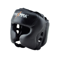 【MaxxMMA】半罩式護頭頭盔-黑(散打 搏擊 MMA 格鬥 拳擊)