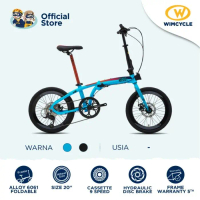Wimcycle Sepeda Lipat Pocket Rocket X3 8sp Hidroulic Brake