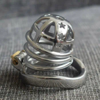 Stainless Steel Male Chastity-Device Belt Cock Chastity Cage Chastity Lock 66 Cock Ring Chastity Belt