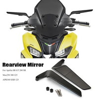For Aprilia SR GT 200 SR Max250 300 125 APR300 SXR 125 Universal Motorcycle Mirror Wind Wing side Rearview Reversing mirror