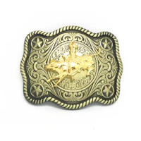 western cowboy gold color zink alloy Belt Buckle for men women personality horse cow eagle deer belt waistband link Buckles