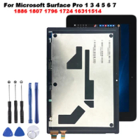 AAA+ LCD For Microsoft Surface Pro 3 4 5 6 7 LCD Display Touch Screen Digitizer Assembly 1886 1807 1796 1724 16311514