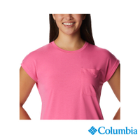 Columbia哥倫比亞 女款-快排短袖上衣-桃紅 UAR71490FC / S23