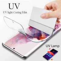 UV liquid Glue Screen Protector For Samsung Galaxy Note 8 9 10 20 S23 S22 Ultra S21 S20 S10 S8 S9 Plus S23U Soft Hydrogel Film